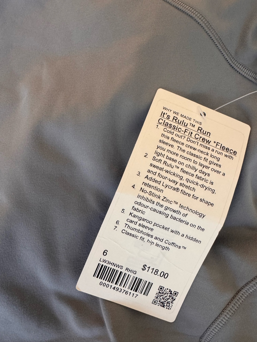 lululemon athletica It’s rulu run classic fit crew fleece - Picture 4 of 4